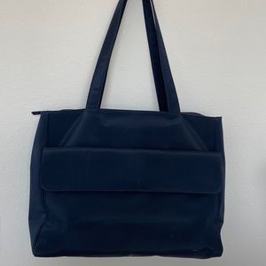 Navy Blue Nylon Workbag/Tote